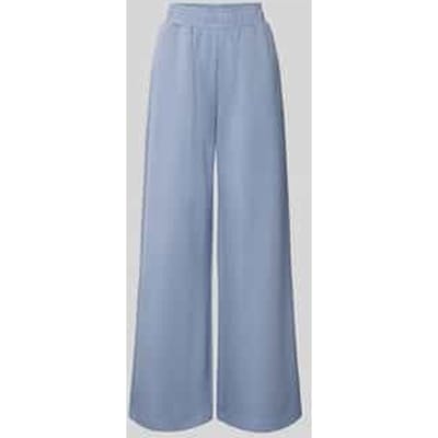 Wide leg stoffen broek met steekzakken, model 'Asaka'