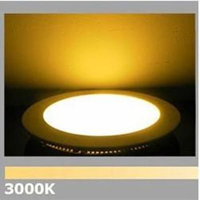 LED Paneel / Downlight Set BSE Rond Inbouw 6W 3000K Warm Wit 120mm Dimbaar Spatwaterdicht