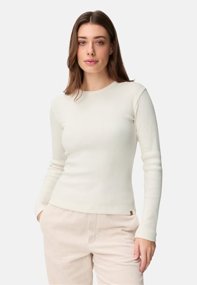 camel active Longsleeve met ronde hals - Maat - Melkwitwomenswear-XXS