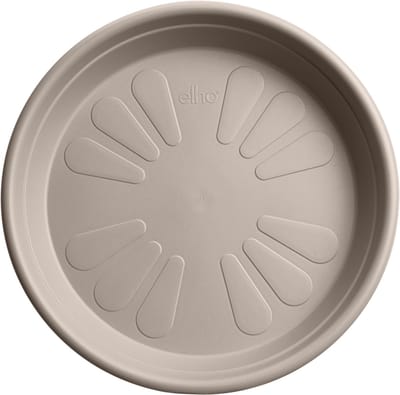 Elho Universele Schotel Rond 48 - Schotel voor Binnen & buiten accessoires - Ø 48.0 x H 7.0 cm - Paddenstoel beige