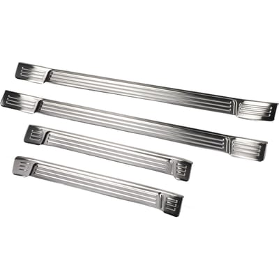 4 stuks Deurdorpel Beschermer Krasbescherming Roestvrij Staal Deurdorpel Schrapbord Trim Sticker
