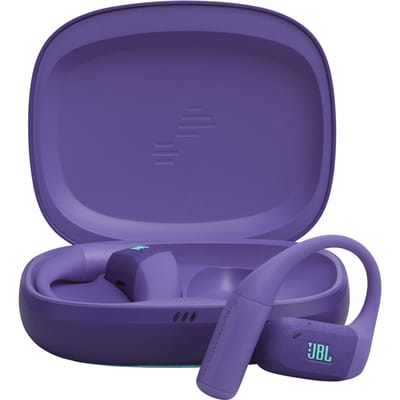 JBL Endurance Zone - Open ear Oordopjes - Oortjes Draadloos - Sport Oordopjes - Bluetooth - Sporten - Hardlopen - 32 uur - Spatwaterdicht - IP68 - Oorhaak - Paars