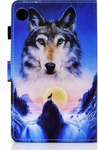 Bescherm-Etui Hoes Map geschikt voor Samsung Galaxy Tab A11 PLUS - A9 PLUS - 11" - Wolf