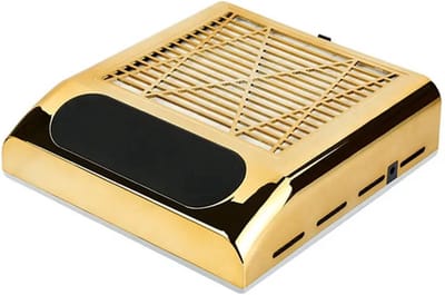 TechU™ Manicure Nagel Stofafzuiger – Goud – Stof Opvangen voor Nail Techs – 80W – 24*23 cm