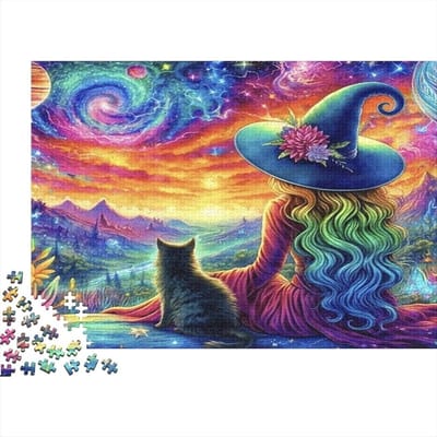Puzzel Kat Regenboog - Legpuzzel Volwassenen - Hersenen Stimuleren - Gerecycled Papier - 1000 Stukjes - Stijl-3