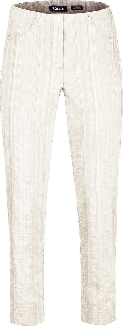 Robell - Bella 09 - 7/8 Structuur Streep - Wit - EU38