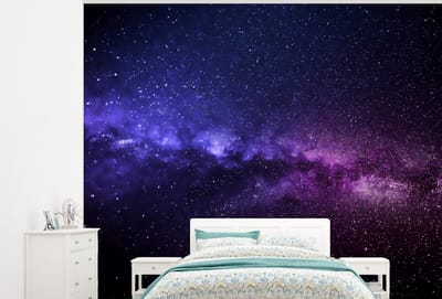 Behang - Fotobehang Sterrenhemel - Nacht - Ruimte - Breedte 325 cm x hoogte 260 cm