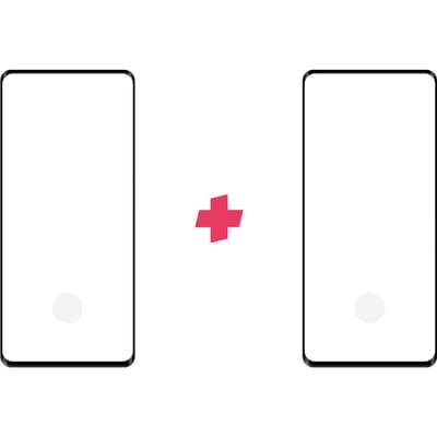 DuoPack: OnePlus 8 Pro screenprotector gehard glas Edge to Edge