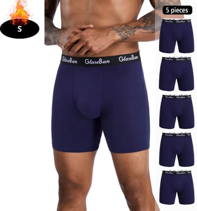 Nivard Onderbroeken Heren - Boxershort - Ondergoed - Boxer - Underwear - Mannen - 5 Pack - Blauw - S