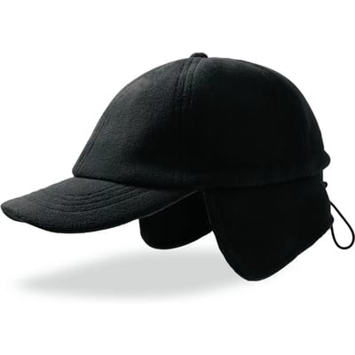 Atlantis Headwear Snow Flap Stopper-S Cap AT690 - Black - One size