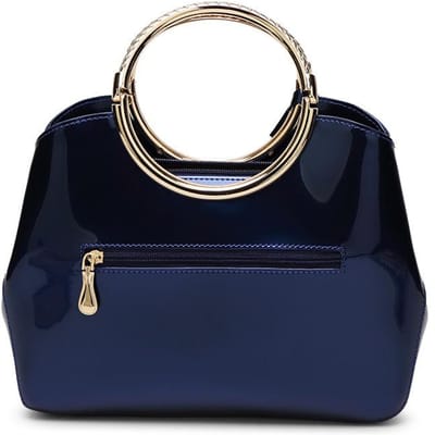 Glanzende Laklederen Schoudertas 2020 Nieuwe Dames Tas Glanzende Handtas 28cm*10.5cm*22cm blauw