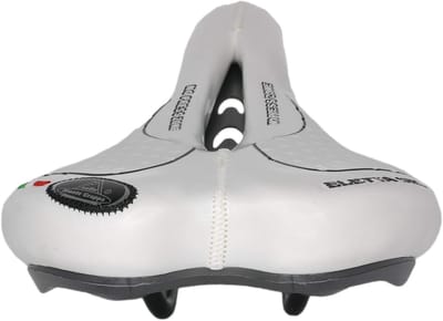 Fietszadel Unisex - Comfort Zadel - Fietsen Lange Afstand - Gel Vulling - 275 x 135 mm - Wit