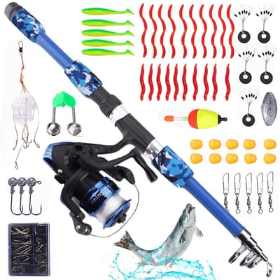 Dailygoods- Hengelset voor Kinderen - Telescopische Hengel 1,8 m - Vismolen - Hengelaccessoires - Hoogwaardige Materialen - Lichtgewicht en Flexibel - Kindervishengel
