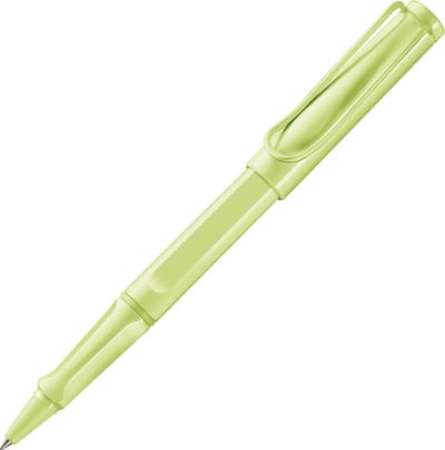 Lamy safari springgroene rollerbalpen - met ergonomische greep & lijndikte M - behuizing van robuust ASA-kunststof - met vulling M 63 in zwart
