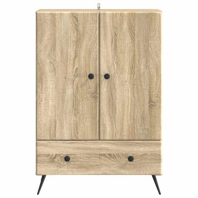 vidaXL - Dressoir - Sonoma - Eiken - 66 - x - 34,5 - x - 95 - cm - Bewerkt - hout