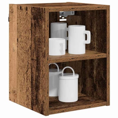 vidaXL - Hangkast - Oudhout - 30 - x - 29,5 - x - 40 - cm - Bewerkt - hout