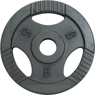 Gorilla Sports Gewicht - Halterschijf - 5 kg - Gripper Gietijzer - 50/51 mm