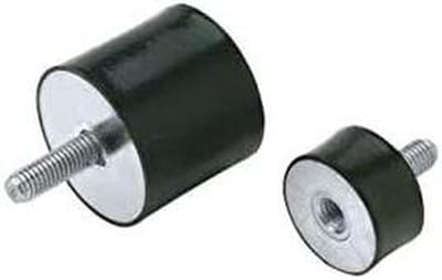 Trillingsdemper Set - Rubberen Blokken - Machine Stabilisatie - Man Vrouw Koppeling - M8 x 23 mm - Zwart