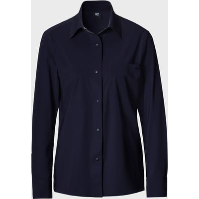 AlphaTauri Jeuwo V2.y8.02 Polo Shirt Long Dark Navy Size: S | Long-Sleeved Tops Outlet | Dames | Blauw