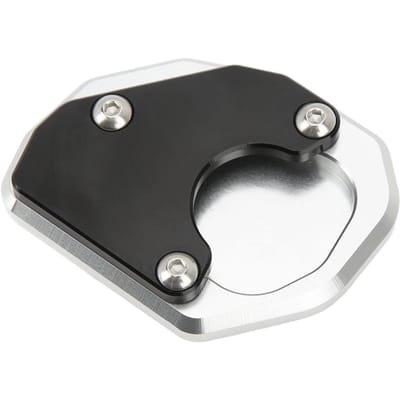 Motorfiets Standaard Verlengstuk Pad Voet Zijstandaard Vergroter Plaat Aluminiumlegering Vervanging voor black
