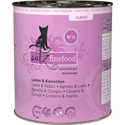 catz finefood Blik 6 x 800 g Kattenvoer - Lam & Konijn