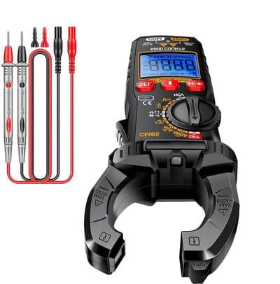 Stroomtang Multimeter - Digitale Tangmeter - Elektrische Metingen - 6000 Tellingen Display - 18.5 cm Lengte - Zwart