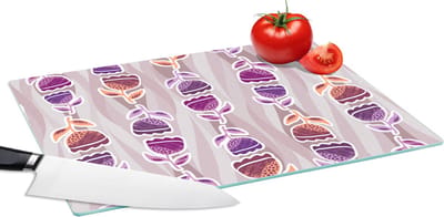 Glazen Snijplank - 39x28 - Tulpen - Bloemen - Patroon - Snijplanken Glas