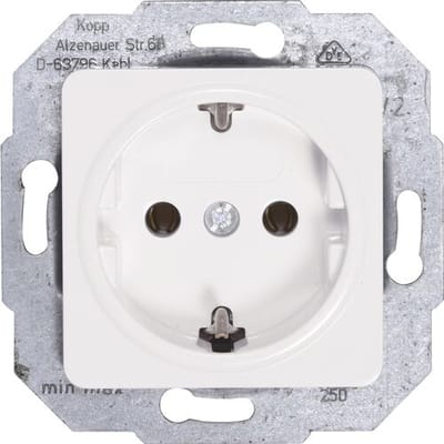 Kopp Wandcontactdoos RA inbouw Cadiz Glanzend wit