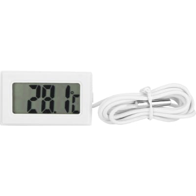 Draagbare Vis Tank Digitale Thermometer Aquarium Temperatuurmeter Monitor met Sonde white