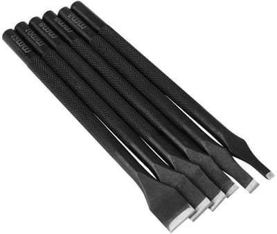 Complete Set van 6 Hamer Gereedschappen voor Leerbewerking met Diverse Gatenmaten van 3 mm tot 12 mm