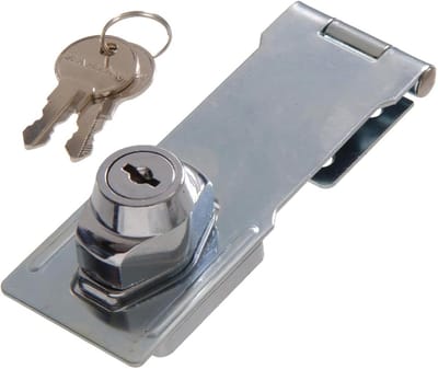 Veiligheidsgreep Sleutel - Poort Grendel - Schuur Deur Beveiligen - Verborgen Schroeven - 191 Millimeter - Chroom