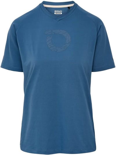 Briko Adventure Graphic T-shirt Met Korte Mouwen Blauw M Vrouw