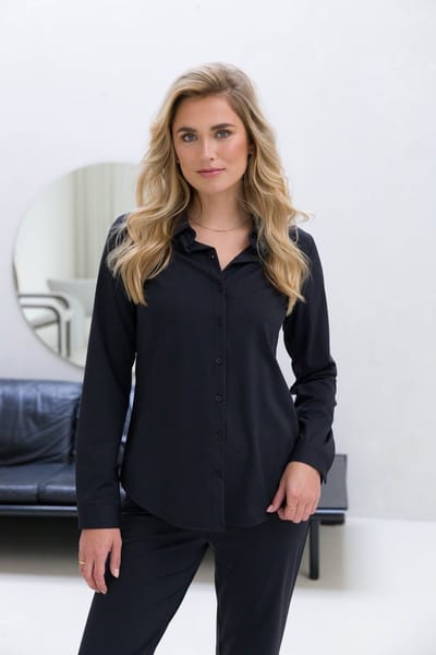 BASE LEVEL Tamara Blouses - Black - maat 38