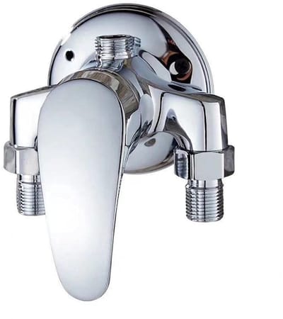 carmdering - Douchekraan - Messing Douchemengkraan - Wandmontage Kranen - Volledige Functionaliteit - Eenvoudige Bediening - Massief Messing - Verchroomd Afwerking - Duurzaam En Corrosiebestendig - Zelf Installatie Mogelijk - 1 Stuk