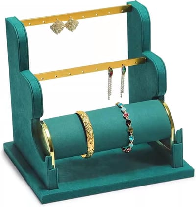 Sieraden Organizer - Display Houder - Sieraden Presentatie - Afneembare Onderdelen - Grote Basis - Zwart