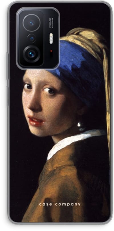 Case Company® - Hoesje geschikt voor Xiaomi 11T hoesje - The Pearl Earring - Soft Cover Telefoonhoesje - Bescherming aan alle Kanten en Schermrand