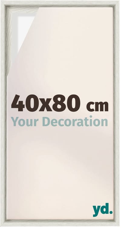 Your Decoration - Baklijst 40x80 cm - White Wash - Baklijst voor Canvas - MDF - Lyon