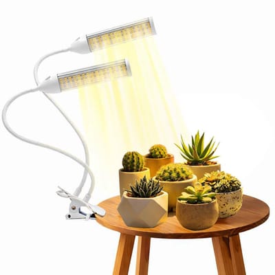 YUGN LED Kweeklamp Set van 2 - Full Spectrum Plantenlamp - 360° Flexibel - Met Clip - 38 CM