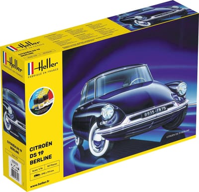 Heller Modelbouwpakket Militaire voertuigen - 56795 Citroen DS 19 - Starter Kit Plastic - 1:16 - Modelbouw
