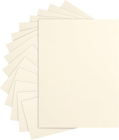 Crèmekleurig Karton - Ivoor Papier - Kaarten Maken - Zuurvrij & Printer Compatibel - 8.5 x 11 Inch - Crèmekleur