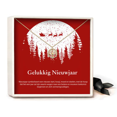 Pera Jewelry - 925 sterling zilveren Levensboom Ketting - Gelukkig - Collier - Ketting Dames - Ketting met Hanger