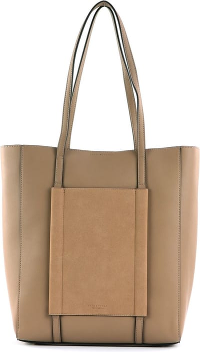 SEIDENFELT MANUFAKTUR Schoudertas SFM238 Tote Sweet Toffee / Gold Bruine
