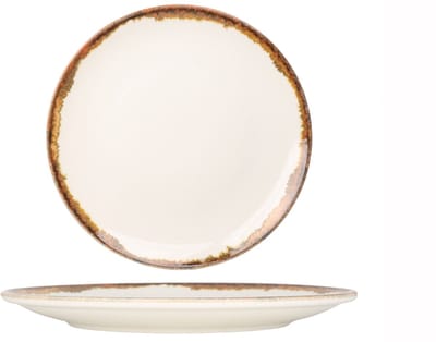 Kütahya Porselen Dinerbord - Fluer Amber - Porselein - 30 cm - set van 6