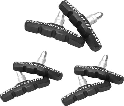 Remblokken fiets set - 3 Paar (6 Stuks) 70mm Universele V Remblokjes - Geschikt voor Mountainbike, Stadsfiets, Vouwfiets en Tourfiets