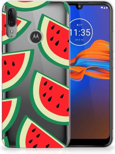 TPU Hoesje voor Motorola Moto E6 Plus Siliconen Case Watermelons