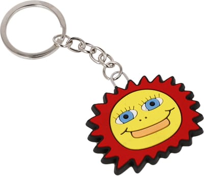 Goebel - James Rizzi | Sleutelhanger A Funny Sunny Day | Kunststof - 11cm - 6 stuks