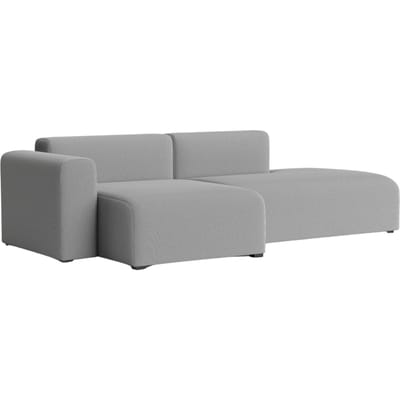 HAY Mags 2,5-zitsbank combinatie 3 links lage armleuning - Steelcut Trio 133 - lichtgrijs