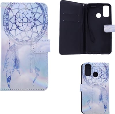 LuxeBass Hoesje geschikt voor Huawei P Smart 2018 - Boekhoesje met print - Dreamcatcher gsm hoesje - telefoonhoes - telefoonhoesjes