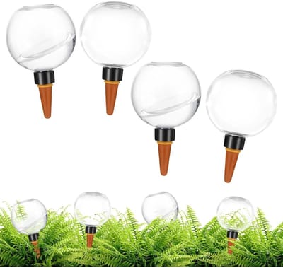 GELLDG Bewateringsbollen - Automatische Plantenwatergift - 500ml Groot Reservoir - Geschikt voor Binnen en Buiten - Kunststof - 4 Stuks