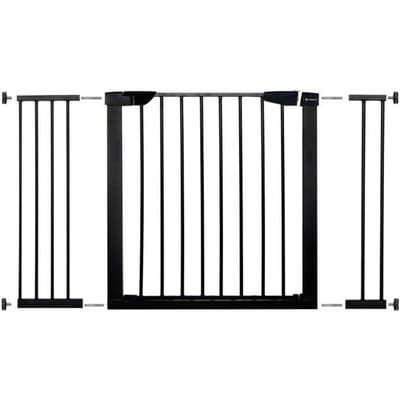 Springos Traphekje | Traphek | Veiligheidshekje | Metaal | Zwart | 118 - 124 cm